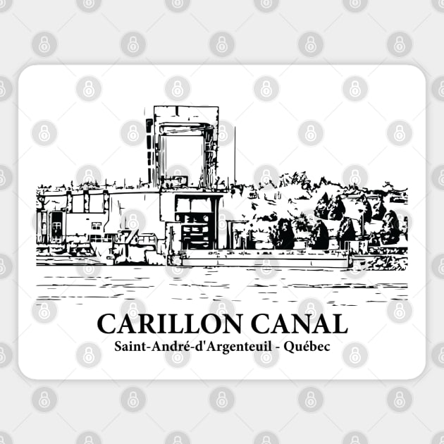 Carillon Canal - Saint-André-d'Argenteuil QC Magnet by Lakeric